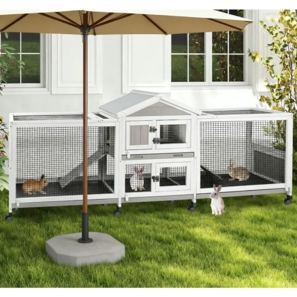 Double Rabbit Hutch Outdoor / Indoor